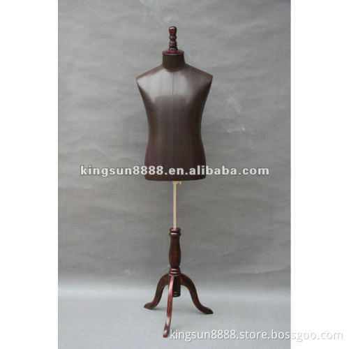 Leather dummy, male mannequin for boutiques